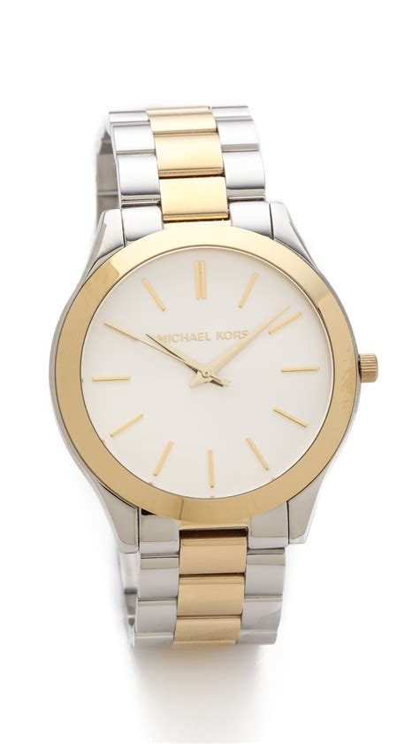 michael kors watch silver gold|Michael Kors small gold watch.